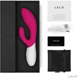 Вібратор-кролик Lelo Ina Wave 2 Cerise - мініатюра 2