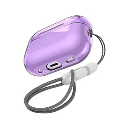Чохол для навушників Apple AirPods Pro 2 2022, фіолетовий, Air, термополіуретан (TPU), протиударний, захист від подряпин, пилу і ударів, футляр з карабіном для кріплення, точні вирізи для доступу до роз"ємів, ArmorStandart (ARM85335) - мініатюра 3