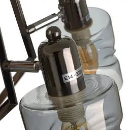 Люстра стельова Brille E14 40W BK (LK-668C/5) - мініатюра 2