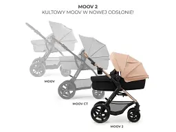 Універсальна коляска 3 в 1 KinderKraft Moov 2 Sand Beige (KSMOOV02BEGEV00) - мініатюра 3