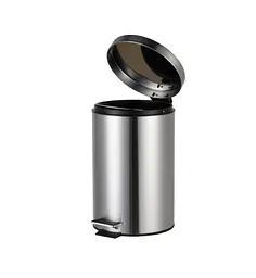 Відро для сміття Zerix Solo-TC0205 SS Color з плавним закриттям, кругле, 5 л, нержавійка (ZX5888) - мініатюра 3