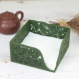 Дерев'яна серветниця VANZA MONSTERA BOX - мініатюра 7