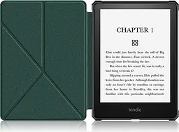 Чохол-книжка BeCover Ultra Slim Origami для Amazon Kindle Paperwhite 11th Gen 2021 Dark Green (707220) [100912] - мініатюра 2