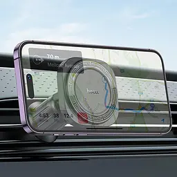 Автотримач Hoco H28 Rainbow ring magnetic (air outlet) Black - мініатюра 7