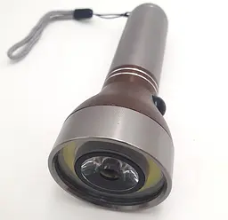 Ліхтар ручний металевий 3W LED+COB світлодіодний кишеньковий ліхтарик на батарейках 3хААА UKC 41978