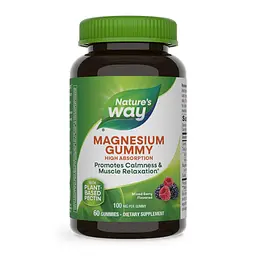 Магній Nature's Way (Gummy) - 60 gummies, для м’язів і нервової системи