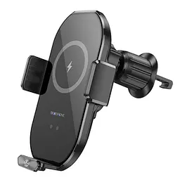 Автотримач Borofone BH205 з бездротовою зарядкою 15W чорний - мініатюра 3