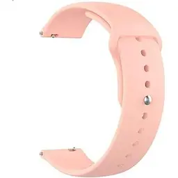 Ремінець Silicone 20 mm Watch Active/Galaxy S4 42 mm/Gear S2/Xiaomi Amazfit Світло-рожевий