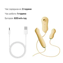 Набір 3в1 Zalo - UNICORN Set Yellow, віброяйце, пульсатор, вакуумний стимулятор - мініатюра 6