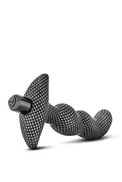 Анальна пробка з вібрацією 3-в-1 Spark Ignition Prv-02 Carbon Fiber - мініатюра 3
