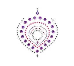 Прикраси для грудей та бікіні Bijoux Indiscrets Flamboyant зі стразами (фіолетовий) - мініатюра 3