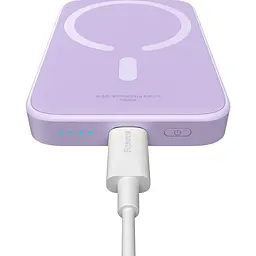 Зовнішній акумулятор Baseus Magnetic Bracket Mini 6000mAh 20W Purple (P10059002513-00) [141929] - мініатюра 6
