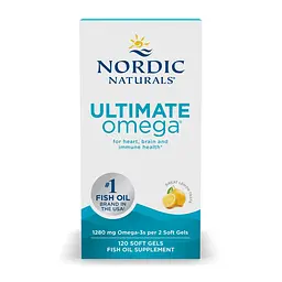 Омега-3 риб'ячий жир Nordic Naturals Ultimate Omega для серця, мозку та зору 120 софтгелів