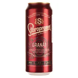 Пиво Staropramen Granat темне 4.8% 0.48 л