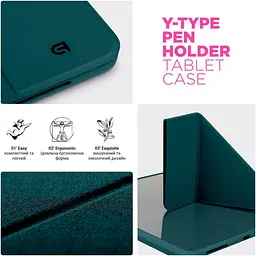 Чохол-книжка ArmorStandart Y-Type PEN для Apple iPad 10th Gen 10.9` (2022)/iPad 11 (2025) Pine Green (ARM77502) [133723] - мініатюра 5