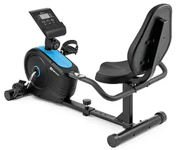Горизонтальний велотренажер Hop-Sport HS-2050L Beat синій  - мініатюра 2