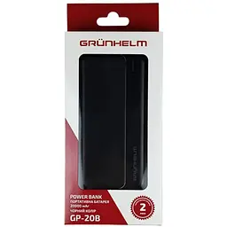 Портативна батарея Grunhelm GP-20B Power Bank 20.000 mAh чорна (137524) - мініатюра 5