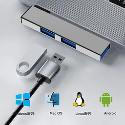 Адаптер Перехідник GT USB на USB 3.0 Bodasan Gray (W050728) - мініатюра 6