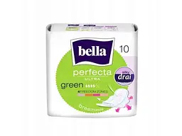 Прокладки гігієнічні BELLA 10 шт 4 краплі PERFEKTA ULTRA GREEN