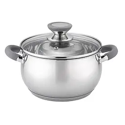 Каструля з кришкою Bohmann BH-2315-16-grey 1.8 л 16 см сіра