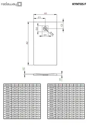 Душовий піддон Radaway Kyntos F 90x80 колір чорний HKF9080-54 - мініатюра 2