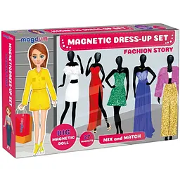 Настільна магнітна гра Magdum Fashion story 2 магнітні ляльки 37 магнітів ML4032-08 EN 