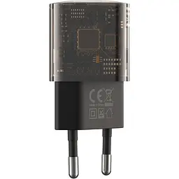 Мережевий зарядний пристрій XO CE05 1 USB + 1 Type-C PD 30 W + QC 3.0 18 W Brown - мініатюра 2