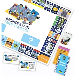 Настільна гра FlixPlay Монополія твого міста стікери філій (PLR-0031) - мініатюра 6