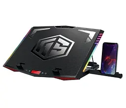 Охлаждающая подставка для ноутбука 17.3 дюймов 2E Gaming CPG005 6xFan RGB LED - мініатюра 1