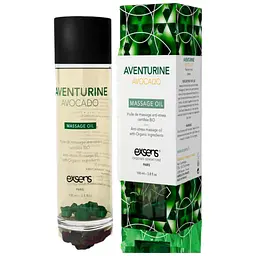 Масажне масло Exsens Aventurine Avocado анти-стрес з авантюрином, натуральне 100 мл
