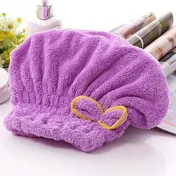 Чалма для сушки волос из микроволокна one size сиреневая