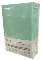 Комплект постільної білизни Полуторний 150х200 см Green Sage SOHO pbe0050776 - мініатюра 3