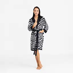 Халат жіночий з плюшевого велюру ексклюзивний Zebra 18265 XS-S