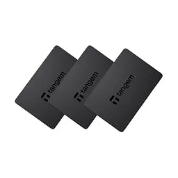 Криптогаманець Tangem Wallet, апаратний мультивалютний холодний криптовалютний NFC-гаманець, набір з 3 карток, підтримка Android/iOS, пластикові картки, сертифікація CC EAL6+, надійне офлайн-зберігання криптовалют і токенів (TG128X3-B) - мініатюра 2