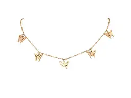 Кольє XUPING ТТМ Stainless Steel 14К "Метелики" 45-50смx1,5мм арт.308126
