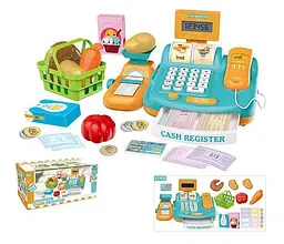 Касовий апарат 8353 А 11 елементів, купюри, продукти, звук, в коробці (6983449400249)