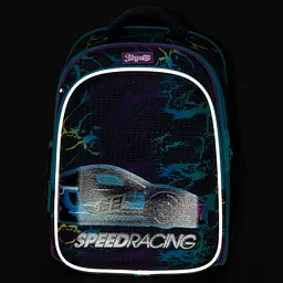 Рюкзак каркасний 1 Вересня S-98 Speed Racing, сірий (559511) - мініатюра 14