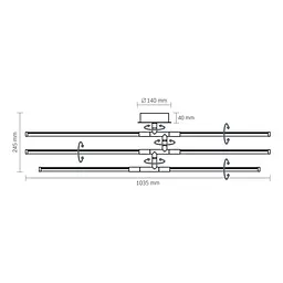 LED світильник стельовий Videx CLD013 40W 3000-4000-6000K білий (VL-CLD013-40CW) - мініатюра 10