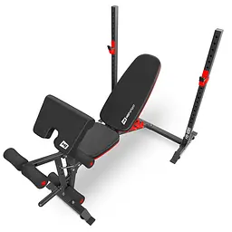 Набір Hop-Sport Premium 105кг з лавою HS-1095, штангами та гантелями - мініатюра 7