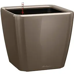 Вазон Lechuza Quadro Premium LS, 53 л, сіро-коричневий (16285)