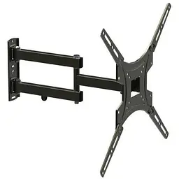 Настінне кріплення LCD/Plasma TV 26-55" Walfix R-383B чорний, VESA 400x400, до 30 кг, нахил +/-15°, поворот 180`, відступ від
