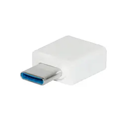 Перехідник OTG адаптер з USB на Type-C білий, універсальний конектор для флешки - мініатюра 4
