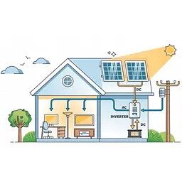 Сонячний інвертор Kemot PROsolar-7000, 48V 230V 7000VA/5000W гібридний - мініатюра 7