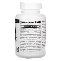 Вітаміни та мінерали Source Naturals Pantothenic Acid 100 mg 250 таблеток - мініатюра 2