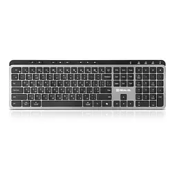 Клавіатура REAL-EL RK-737W Wireless/Bluetooth Black/Grey (EL123100060)