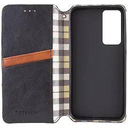 Шкіряний чохол-книжка GETMAN Cubic (PU) для Samsung Galaxy M35 5G Чорний - мініатюра 4