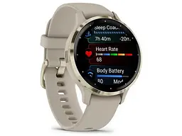 Смарт-годинник Garmin Venu 3s Soft Gold Stainless Steel Bezel with French Gray Case and Silicone Band (010-02785-52) - мініатюра 3