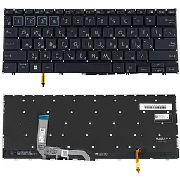 Клавіатура для ноутбука ASUS (B3402 series) rus, black, без фрейму, підсвічування клавіш