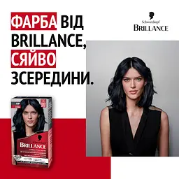 Фарба для волосся Brillance 891 Синяво-чорний 143.7 мл (2025003) - мініатюра 3