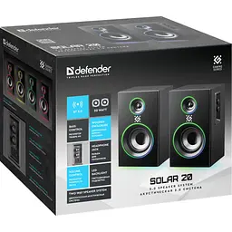 Акустична система Defender Solar 20 Bluetooth Black (65721) - мініатюра 6